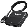 DRIVIM Автомобильный ТВ-адаптер Mate Max HDMI Мультимедийный адаптер Подключается к ТВ-экрану, DVD и с поддержкой беспроводного CarPlay и Android Auto Совместим с iPhone и Android