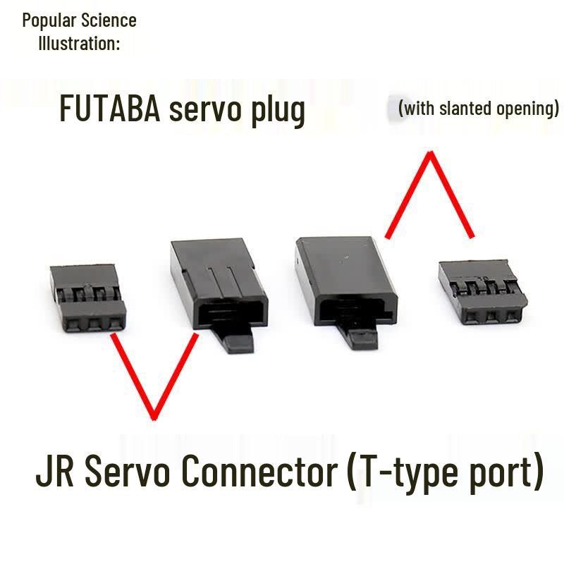 HOPECENTAMASS Gold Plated FUTABA Servo Connector Set with Anti-Loose Buckle