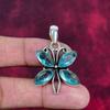 Blue Topaz Pendant, 925 Solid Sterling Silver Gemstone Jewelry, Handmade Pendant, For Thanksgiving