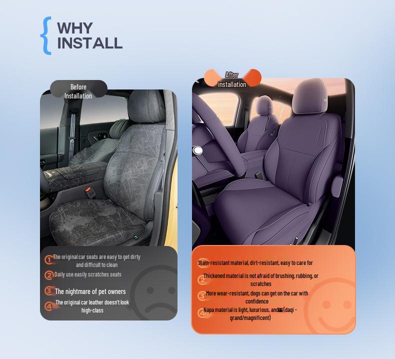 Leapmotor LAFA5 All-Season Seat Cover: Breathable, Ventilated, Interior Upgrade for 26 Models