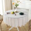 Lace Flower Circular Table Cloth White Round Table Cover Tea Dinning Hollow Style Wedding Home Decor Washable Tablecloth