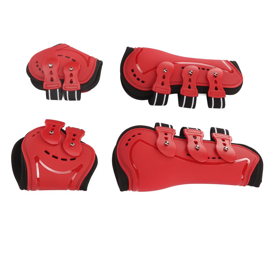 Horse Front Hind Leg Boots Breathable Impact Resistant Open Front Jumping Tendon Horses Boots Horse