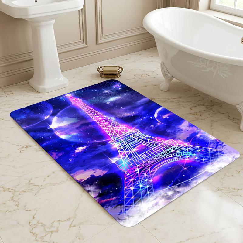 Eiffel Tower Living Room Nonslip Area Rug Soft Carpet For Bedroom Game Playroom Sofa Office Home Decor Doormat Christmas Gift C926677