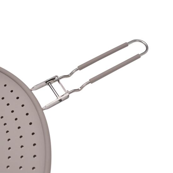 Silicone Frying Splatter Guards Universal Fit Easy Clean Splatter Guard Heat-resistant Splatter Screen Foldable Handle Splatter Guard