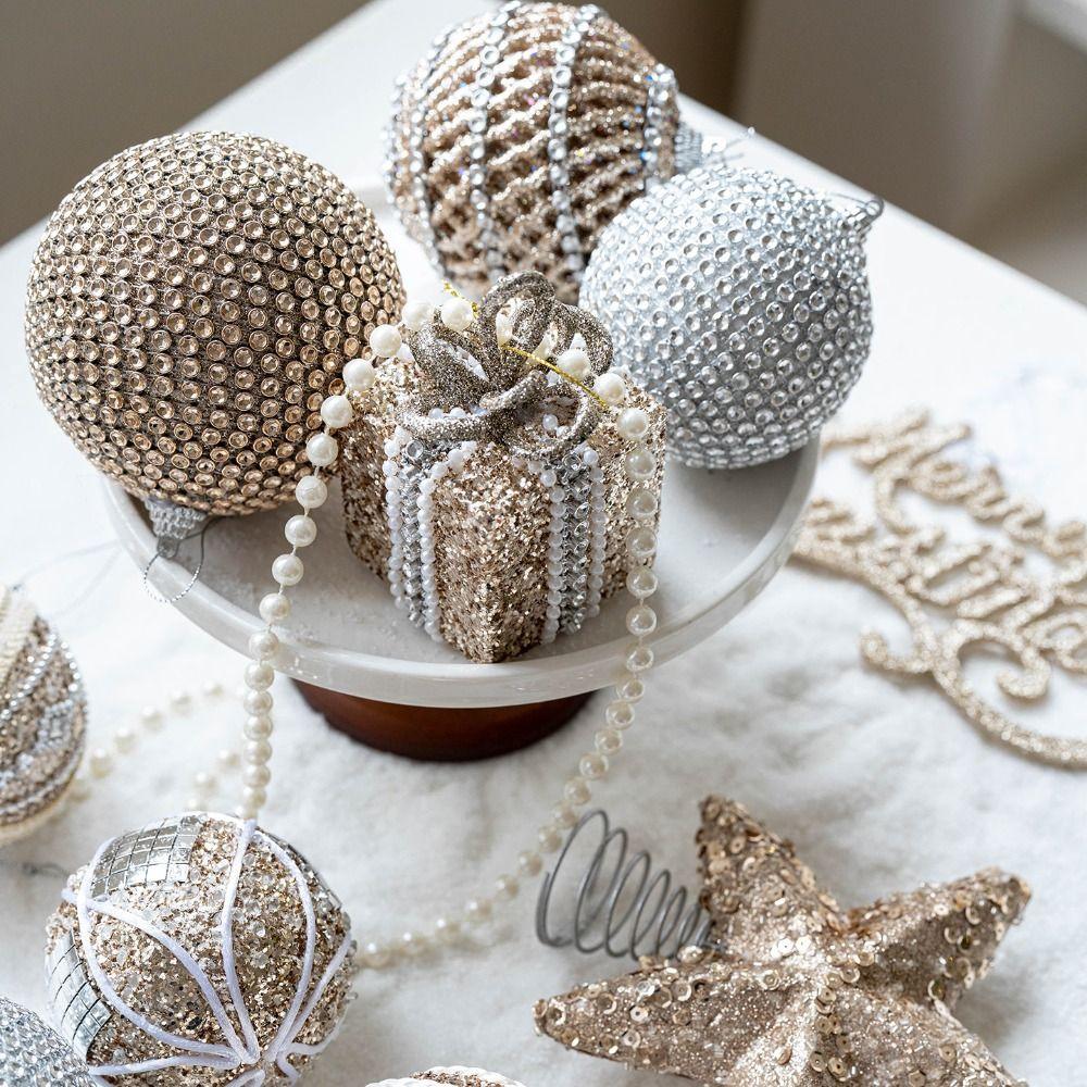 Foams Christmas Decor 8cm Christmas Tree Pendant Hanging Ornaments Christmas Party Supplies