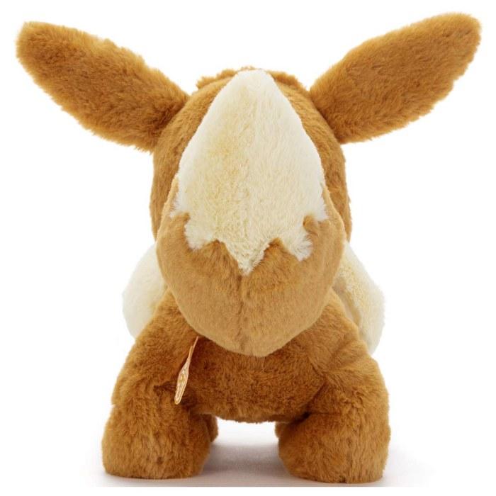 Pokemon Fluffy Fluffy! Plush M Eevee, approx. 24cm, Brown