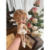 Аксессуар для одежды куклы Blyth OB24 Розовая шифоновая юбка и белая кружевная юбка Подходит для женского тела экшн-фигурки Игрушки для самостоятельной сборки В подарок