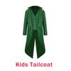 St. Patrick's Day Costume Tailcoat Leprechaun Irish Green Gothic Vintage Steampunk Tailcoat Top Hat Bow Tie Halloween Costume