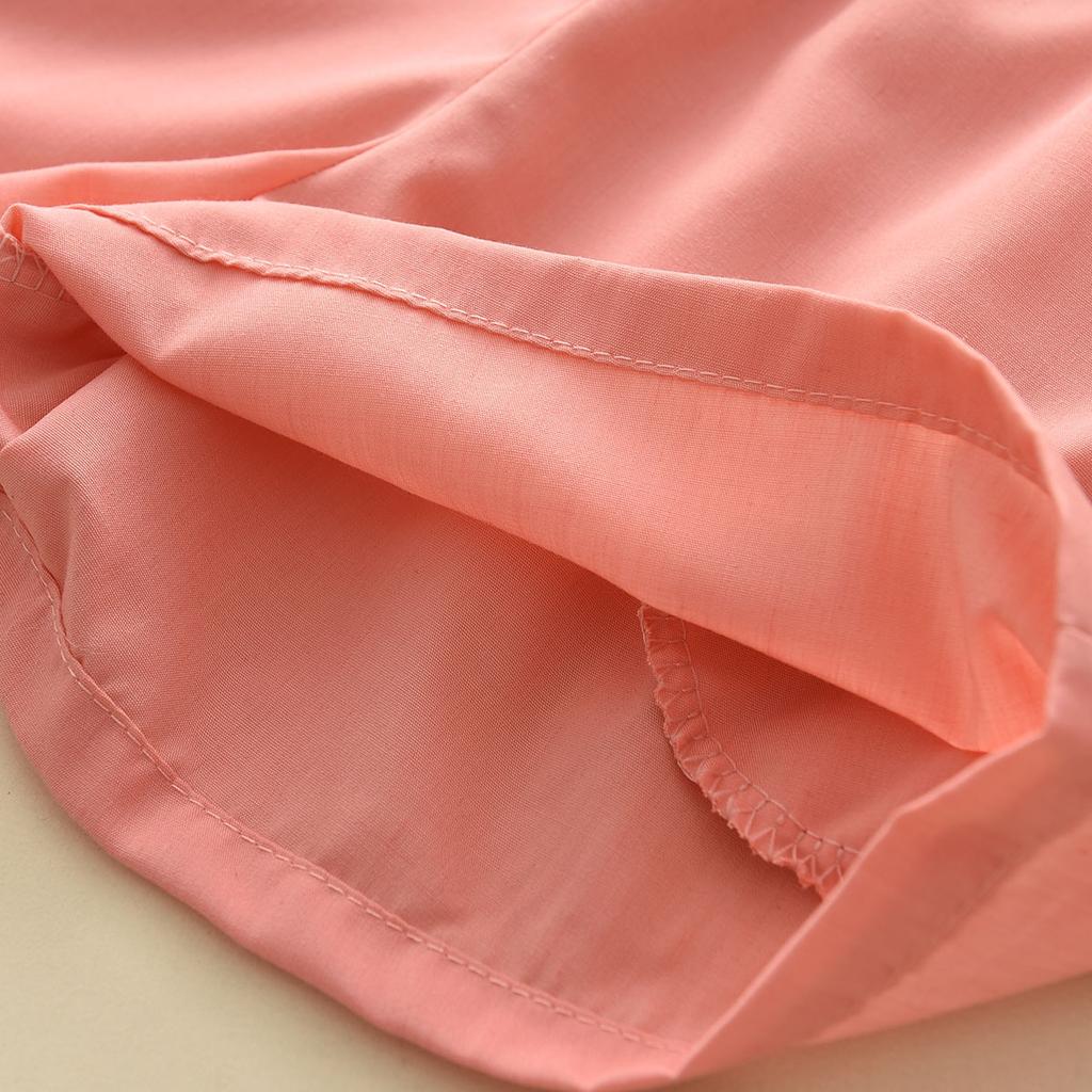 Летний комплект из двух предметов: топ с цветочным принтом и рукавами-крылышками + свободные однотонные шорты для девочек