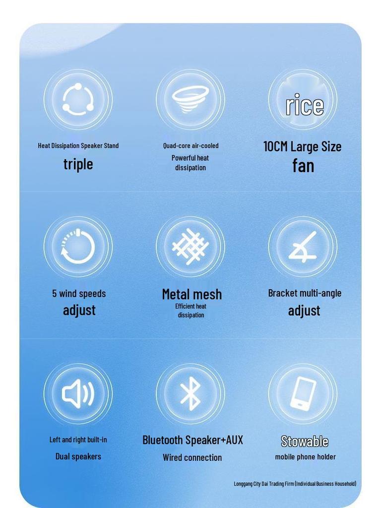 2025 Охлаждающая подставка для игрового ноутбука с воздушным охлаждением для компьютеров 15,6"-16"
