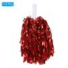 PATIKIL Cheers Pom Poms Черлидинг с ручкой 12 шт. Металлическая фольга Cheers Hand Flower Sports Team Spirit красный