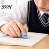 Eraser Pen Grip 4Pcs Triangular Prism Eraser, Dustless Pencil for Students, Wavy Edge Clean Wiping Large Bulk Erasers Kids, School Supplies No Debris