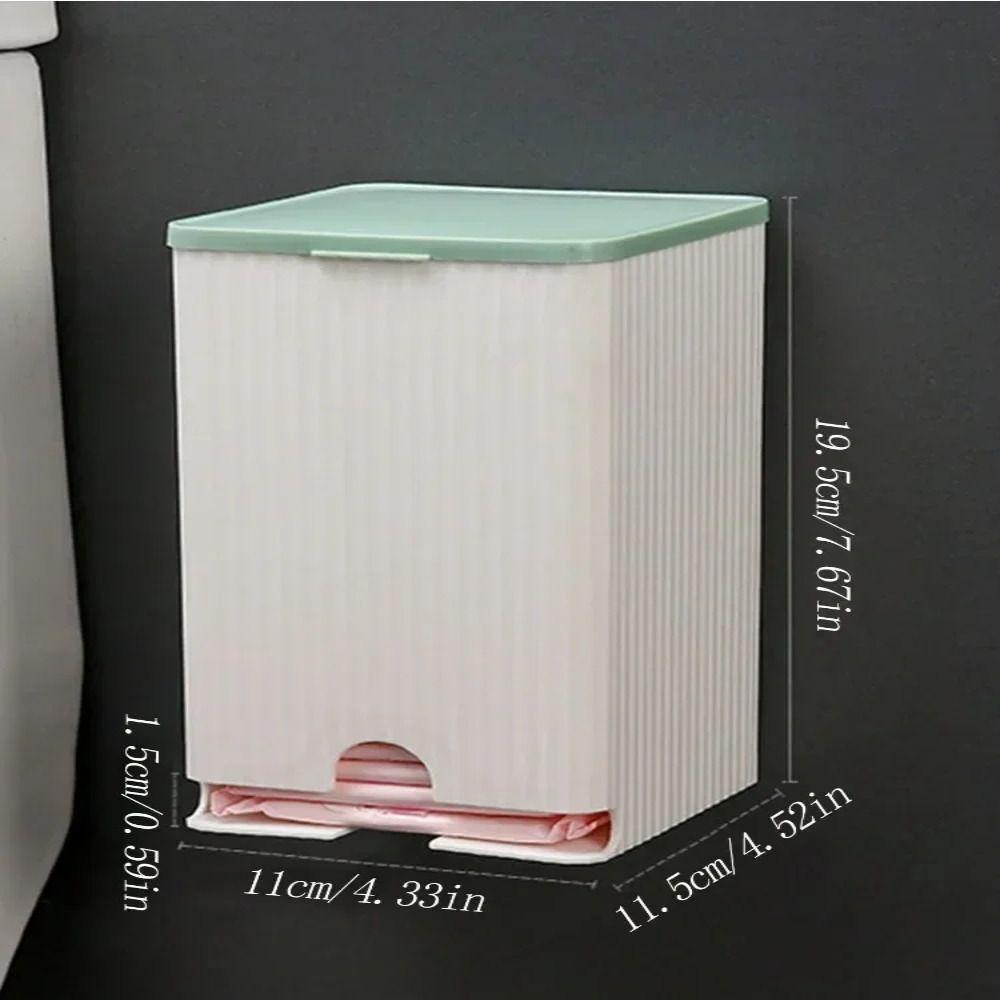 Wall-mounted Storage Box Green/Pink Bathroom Organizer new Sanitary Napkin Storage Box Bathroom