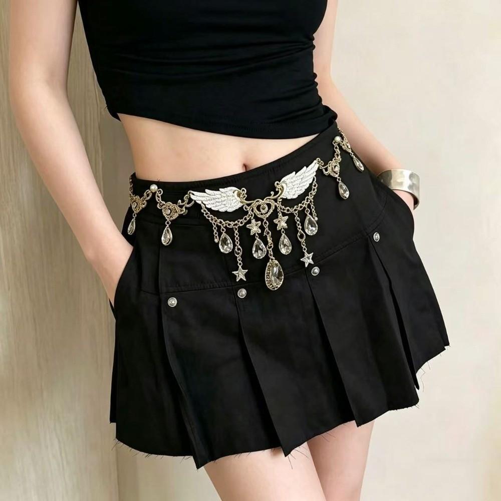 Adjustable Metal Belly Chain Elegant Body Chain Decor Fashion Pearl Waist Chains Birthday Gift