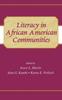 The Literacy In African American Communities Book