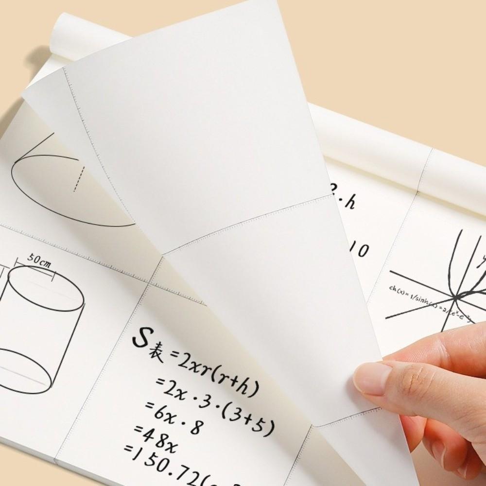 50 Sheets Flip-Up Draft Notebook 16K Note Paper Multi-purpose Draft Book  Students