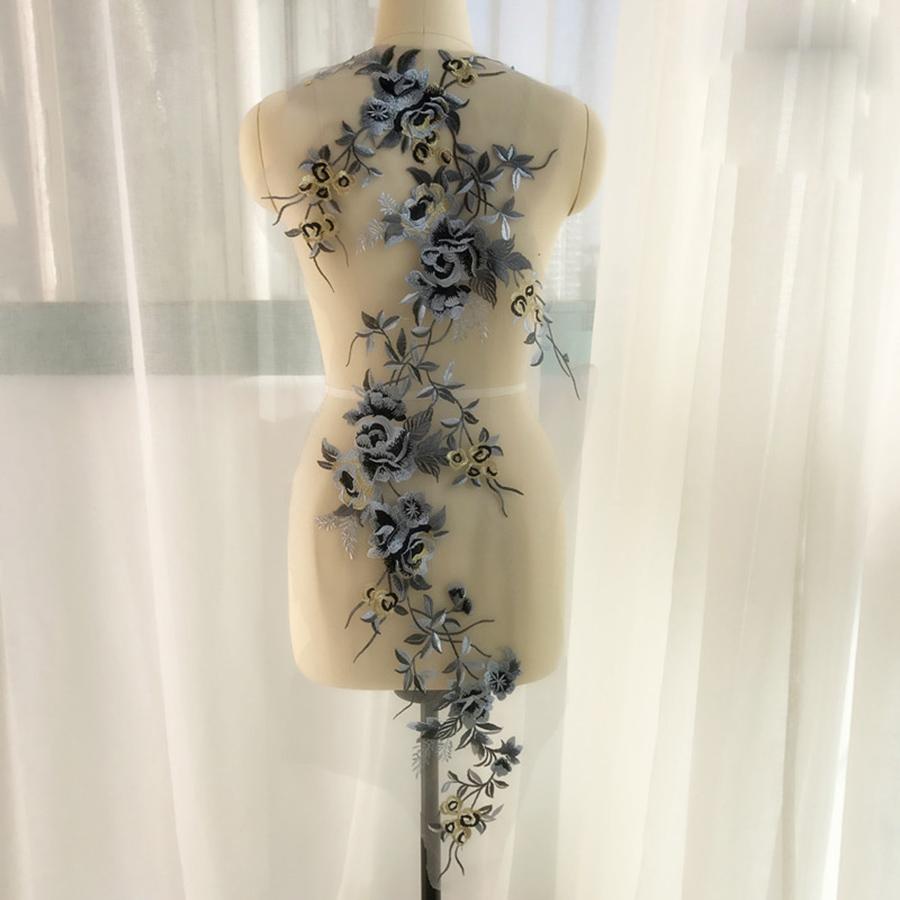 1Pc Big Flower Embroidery Patch For Clothes RepairAppliques