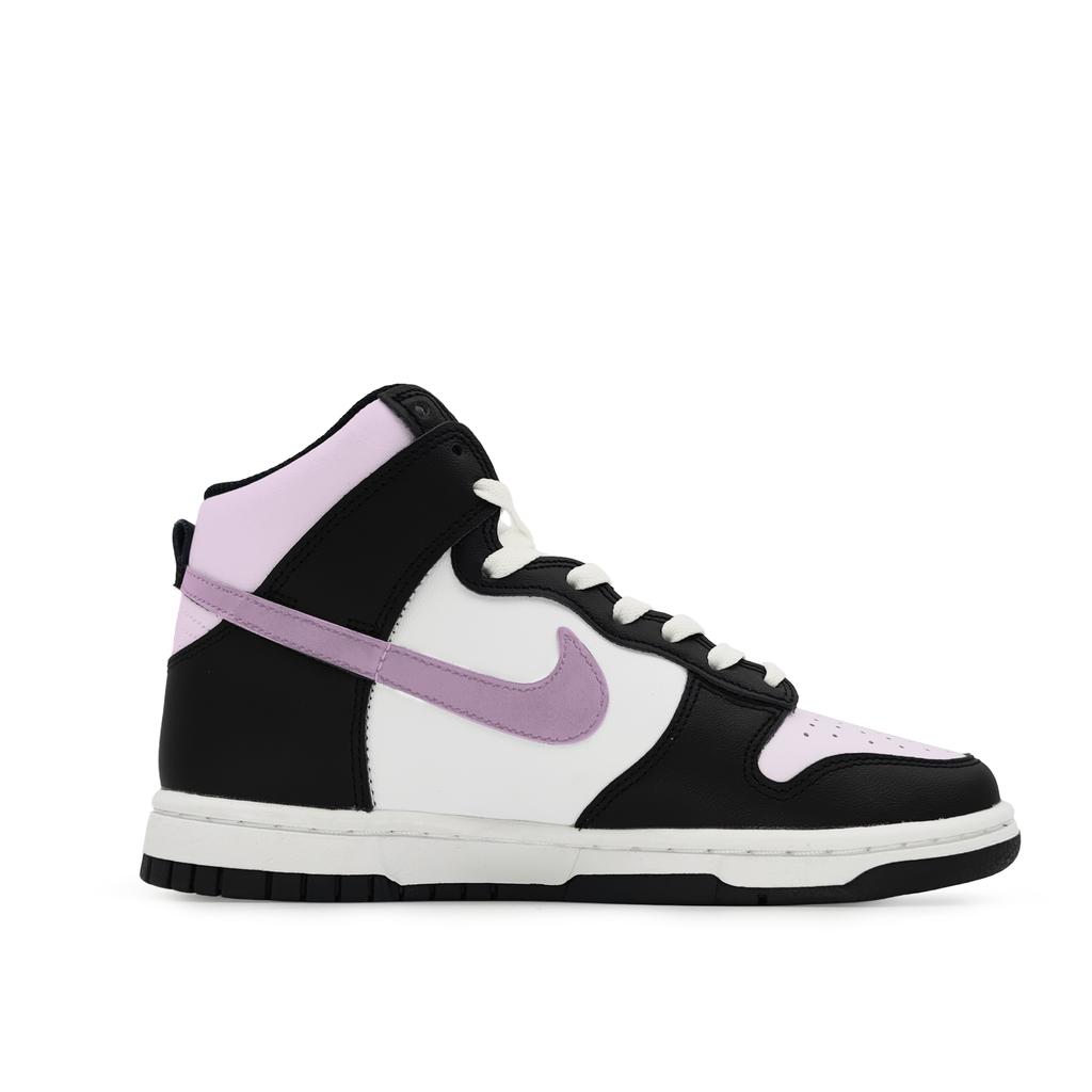 Nike Dunk Thermal Cushioning Abrasion Resistant High top Skateboard Shoes Women's Black White Purple DD1869-103(Team661-)