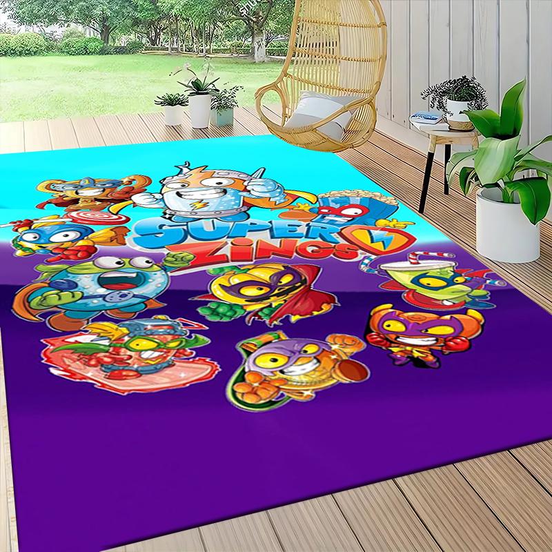 1Pc Super Zings Galactic Heroes Carpet Rug Customizable Soft Washable Antislip Home Living Room Sofa Mats Personalized Rug 091747