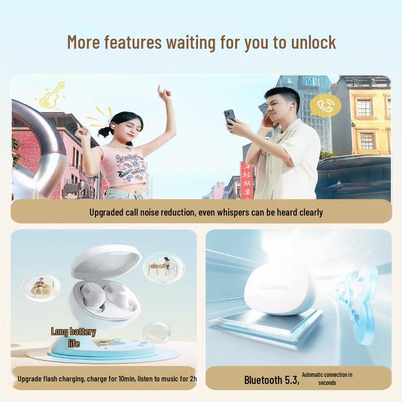 Baseus WM01 Улучшенные полностью беспроводные Bluetooth-наушники