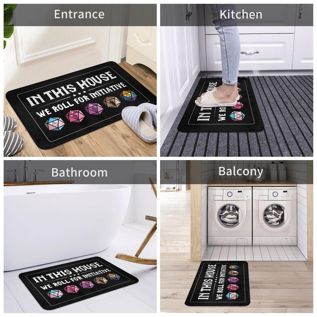 Dnd Game House Initiative Front Floor Door Entrance Mat Outdoor  Kitchen Bath Doormat Living Room Carpet Rug