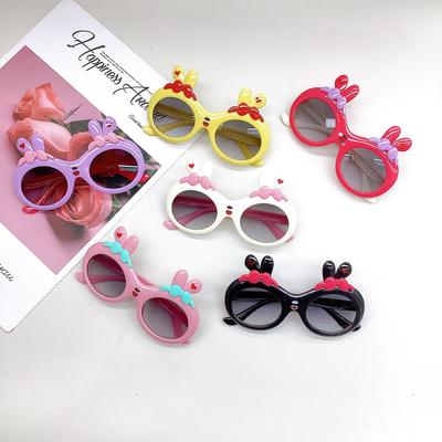 Модные детские очки Bunny Cute Bow Girl Baby Солнцезащитные очки для мальчиков и девочек Весенние прогулки Подиум Круто