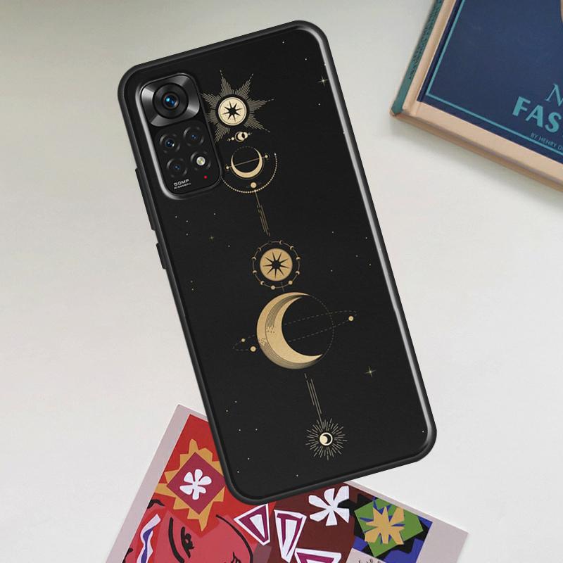 Чехол-арт «Галактика Луна Звезды Фазы Тотем» для Xiaomi Redmi Note 12 Pro Plus 8 9 10 11 Pro 8T 9S 10S 11S 12S 9C 10A 10C 12C