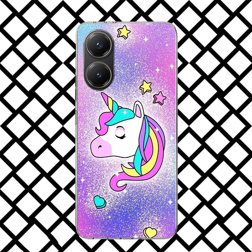 Pink Unicorn Rainbow Phone Case for Xiaomi Poco F7 Ultra X7 X6 X5 Pro X4 Gt M8 M7 Redmi 15 15C 13 13C 12 12C Soft Cover Fundas P