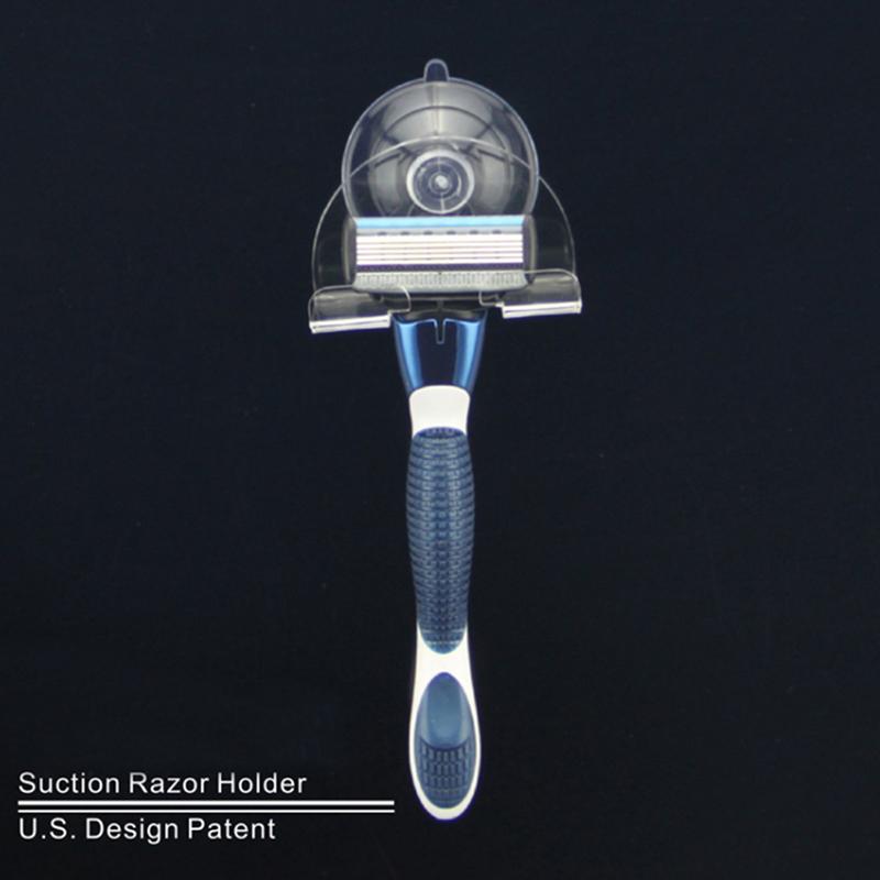2 шт. держатель для бритвы на присоске прозрачный крючок стойка для бритвы водонепроницаемый съемный