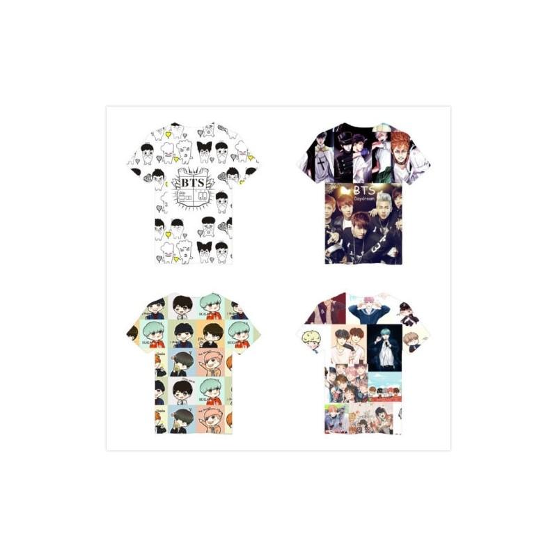 Высококачественная K-pop футболка BTS 3D Bangtan Boys Love Yourself с коротким рукавом
