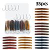 Fishing Worm Soft Bait 35pcs Fishing Lure Set