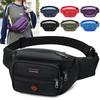 Unisex Multifunctional Waist Bag Large Capacity Waterproof Oxford Business Pack Trendy Crossbody Chest Bag for Travel Work