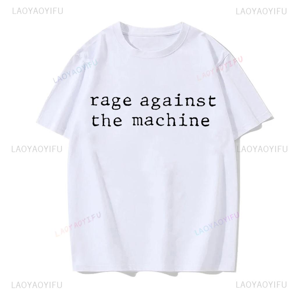 Rage Against The Machine Letters Tshirts RATM Rap Metal Rock Lovers Hispter Streetwear Premium Summer Oneck Hipster Tshirt