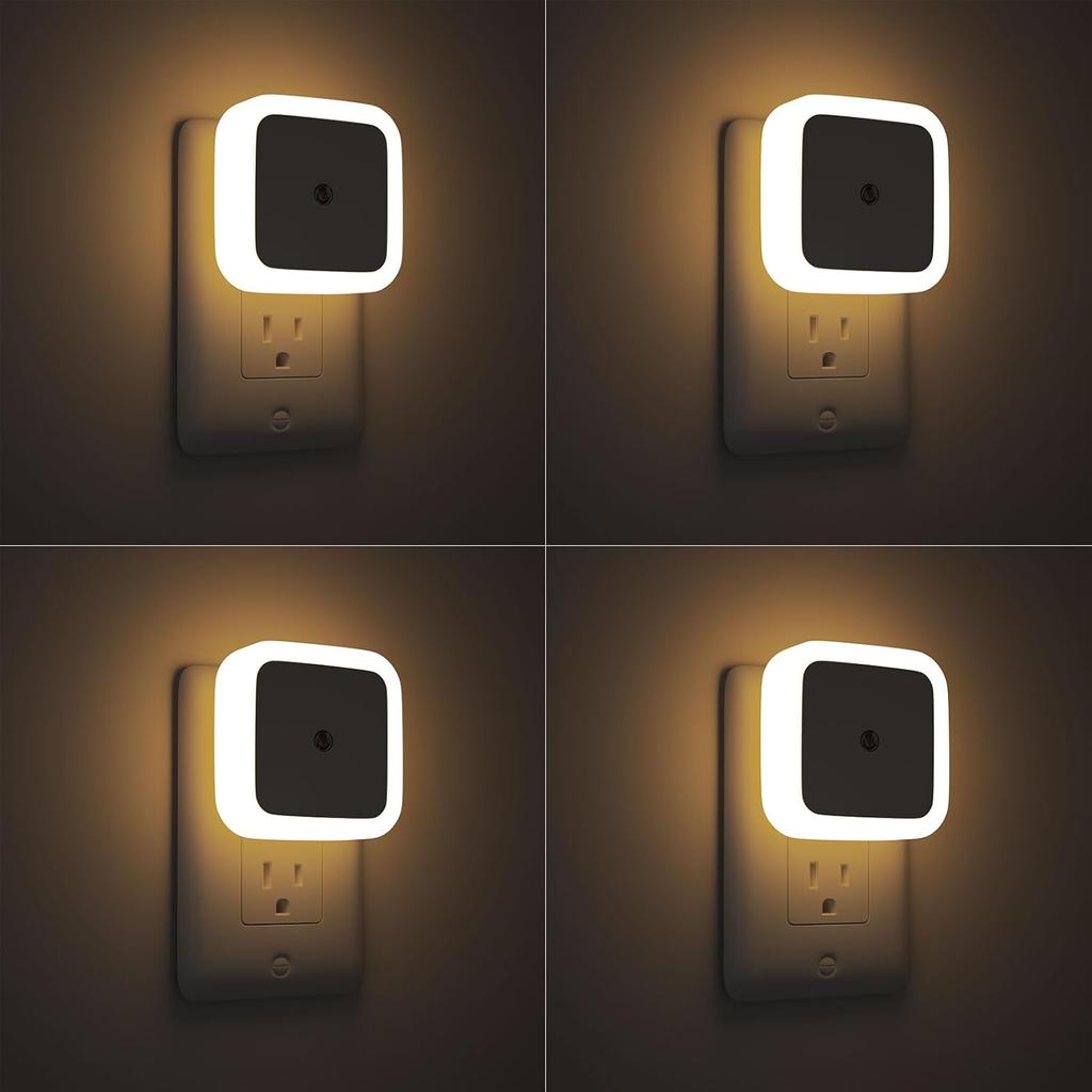 Sujeet Night Light, Night Lights Plug into Wall 4-Pack, Nightlight Plug in Night Lights, Dusk to Dawn Night Lamp Led Night Light for Bedroom,