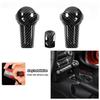 Car Automatic Gear Shift Knob Trim Cover Carbon Fiber Style Stickers For Ford Mustang 2015-2023 ABS Accessories