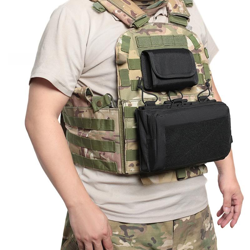 10-Round Tactical Waist Pouch - MOLLE Nylon 12GA .Cal Ammo Shot Bag with 10 Grids EDC Mini Utility Pouch for Outdoor Shooting 5