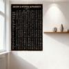 Древние и Мистические Алфавиты Металлическая жестяная табличка Винтажные эзотерические символы Настенная табличка для декора дома Бара Клуба Кафе Настенное искусство