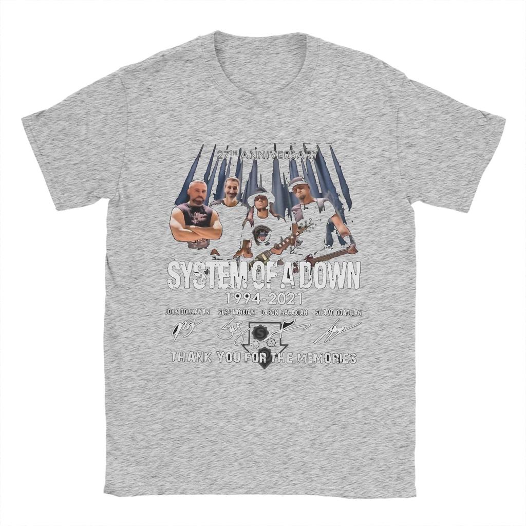 Метал Рок Альбом Футболки Групп для Мужчин Женщин Хлопковая Новинка Футболка Круглый Вырез System Of A Down Футболки Топы с Коротким Рукавом Идея для Подарка