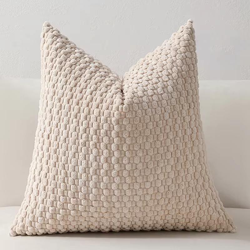 Soft Corduroy Throw Pillow Covers Solid Striped Cushion Cases For Home Sofa Living Room Bed Decoration