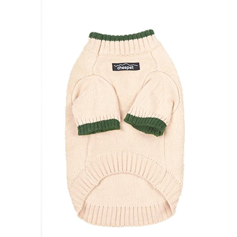 Pet Dog Sweater Warm Knit Pullover Small Dogs Two-Legged Design Cotton Blend Soft Comfortable Winter Apparel