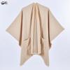 Womens Lightweight Shawl Wrap Scarf With Ink Wash Print Faux Cashmere Cape Coat Boho Chic Winter Accessory