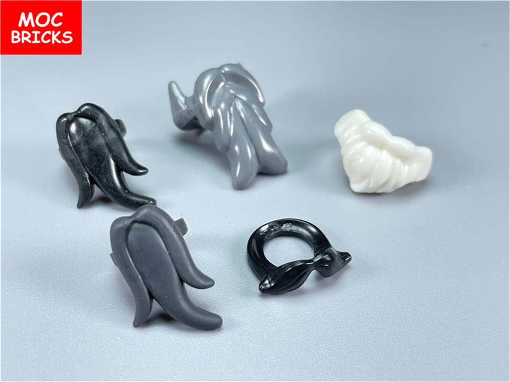 10 шт./лот MOC Кирпичи Фигурка с Длинной Короткой Бородой Усами Образовательный Конструктор Детские Игрушки
