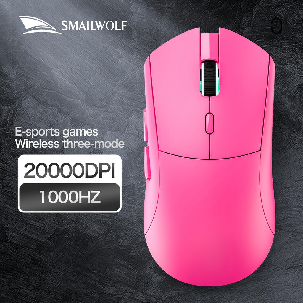 SMAILWOLF RS7 Беспроводная Bluetooth игровая мышь, три режима, сенсор PAW3311, макро-определение, для ноутбука, игр, офиса