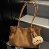 Retro Large-capacity Underarm Bag Women's 2025 Autumn and Winter New Simple Suede Tote Bag Versatile Shoulder Bag Tide
