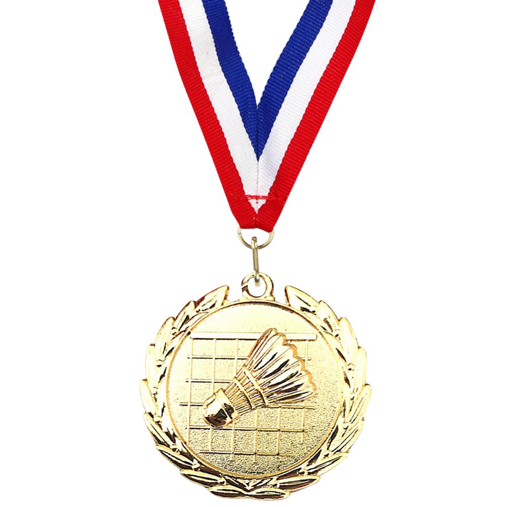 5cm Badminton Medal Gold/Silver/Bronze Medal Zinc Alloy Metal Winner Medals Badminton Award Medals for Party Activities