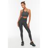 Sports Clothing Stitch Detail Gatherer Full Length Sports Tights