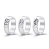Gold Silver Color Couple Rings Set Heart Butterfly Shaped Women's Ring Fashion Love Jewelry for Women Girls Gift Punk Alloy Ring
