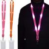 Рабочие Круизные Шнурки Брелок Чехол для Бейджа Мигающие Шнурки Держатель для Карты Светодиодный Светящийся Шейный Ремень