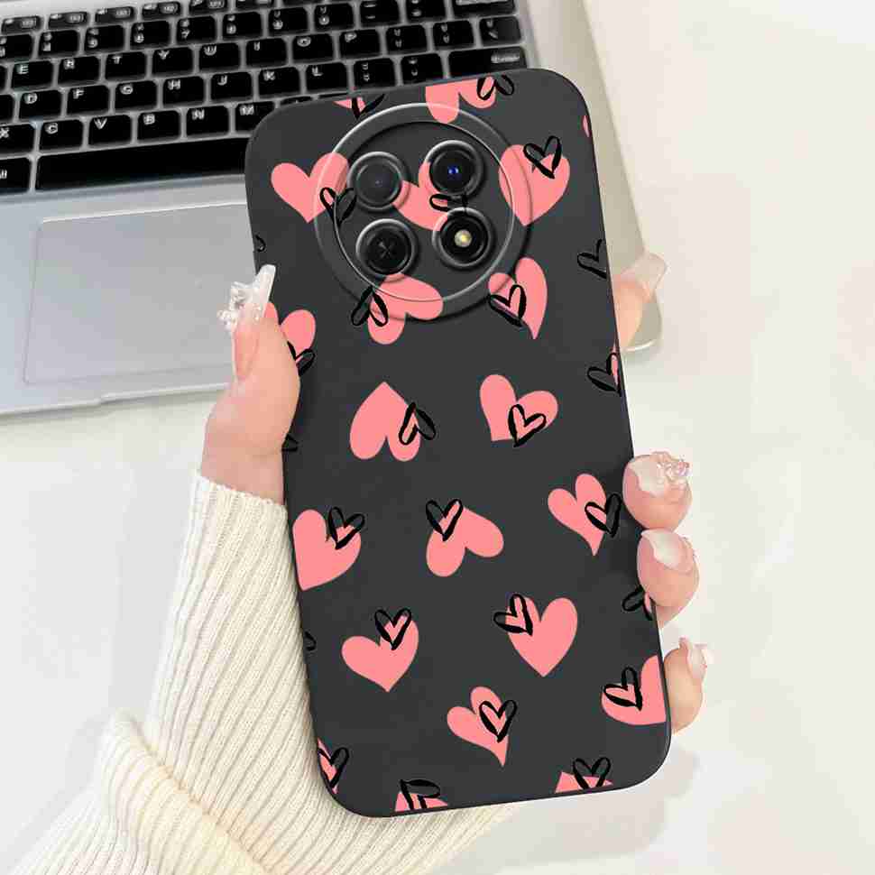 For Huawei nova Y91 Case STG-LX1 Cute Cartoon Rabbit Soft Silicone Cover For Huawei Enjoy 60X STG-AL00 6.95" Butterfly Shell