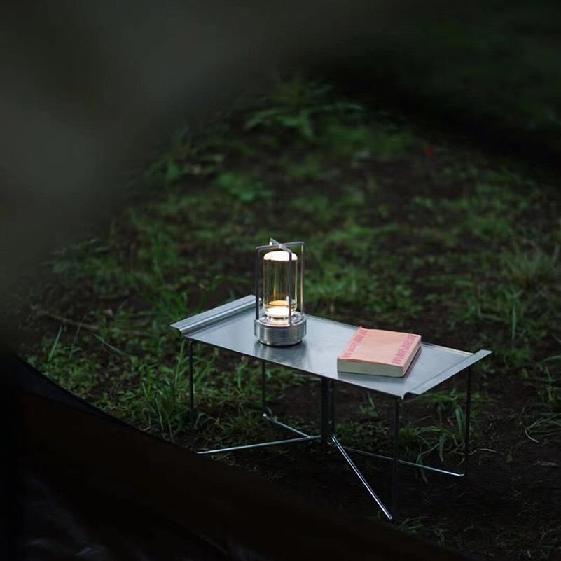 Aluminum Alloy Cross Night Lights Hot Selling Style Rechargeable Table Lamp Desktop Decorative Light Touch Outdoor Camping Light